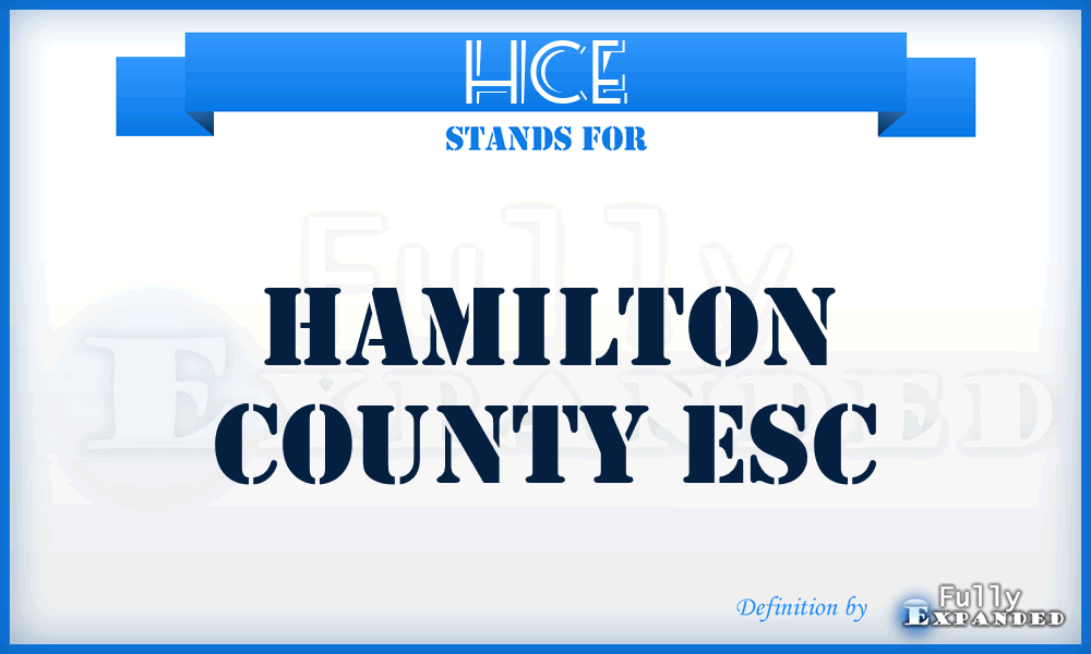 HCE - Hamilton County Esc