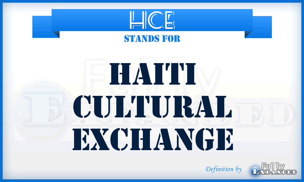 HCE - Haiti Cultural Exchange