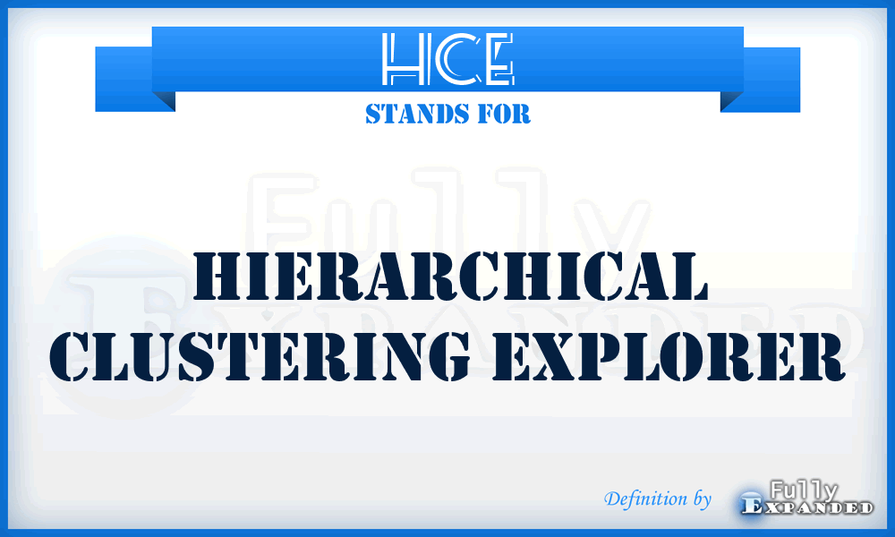 HCE - Hierarchical Clustering Explorer