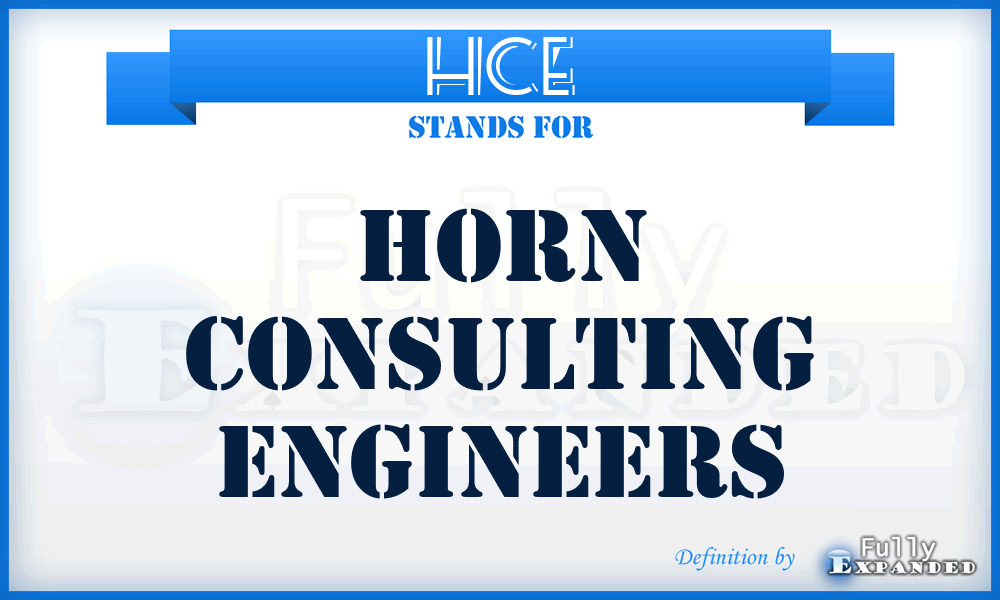 HCE - Horn Consulting Engineers