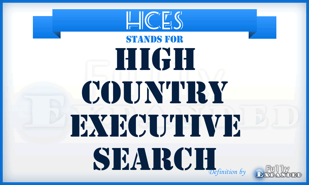 HCES - High Country Executive Search