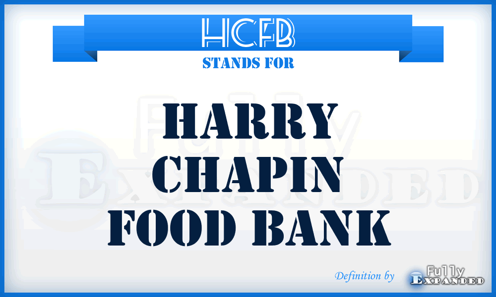 HCFB - Harry Chapin Food Bank