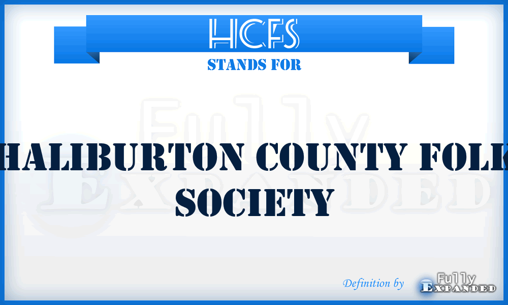 HCFS - Haliburton County Folk Society