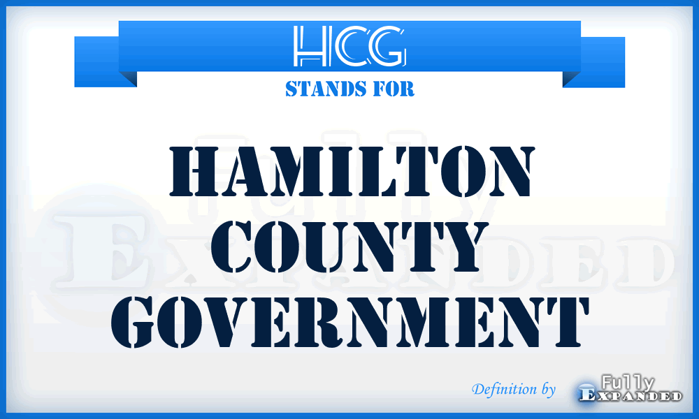 HCG - Hamilton County Government