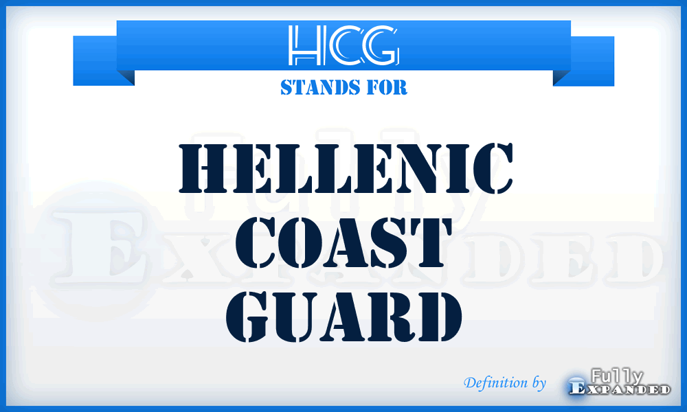 HCG - Hellenic Coast Guard