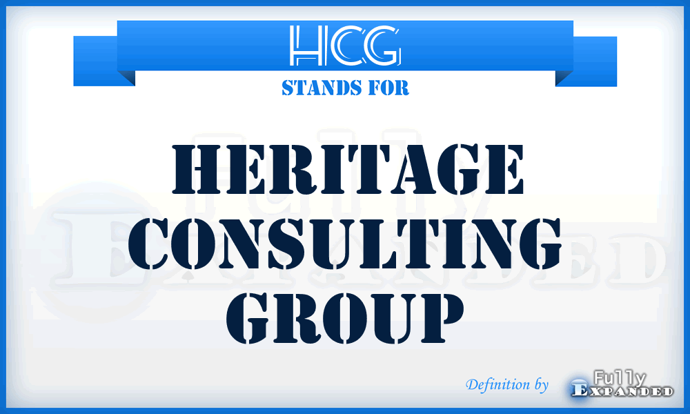 HCG - Heritage Consulting Group