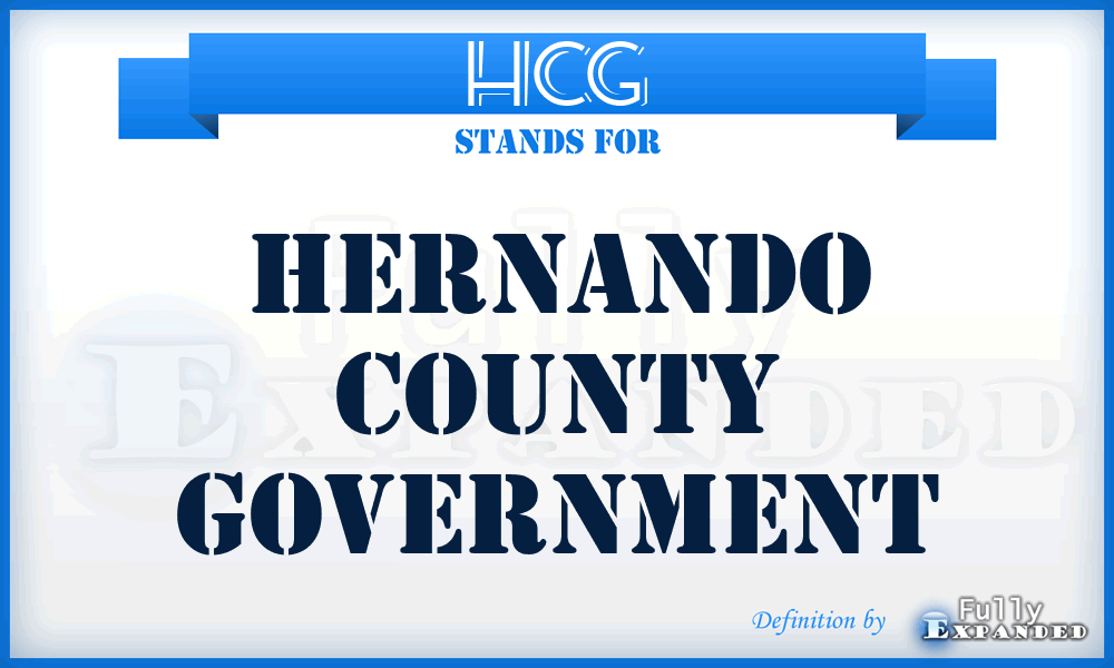 HCG - Hernando County Government