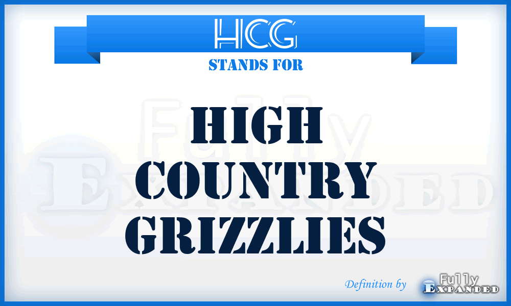 HCG - High Country Grizzlies