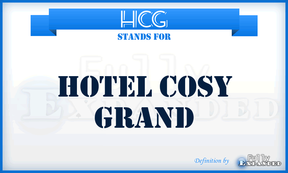 HCG - Hotel Cosy Grand