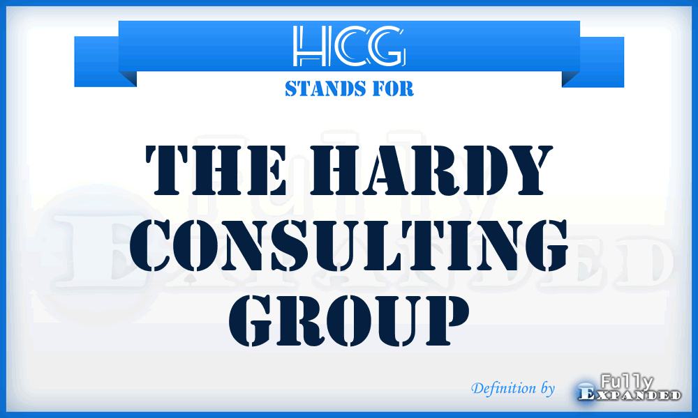 HCG - The Hardy Consulting Group