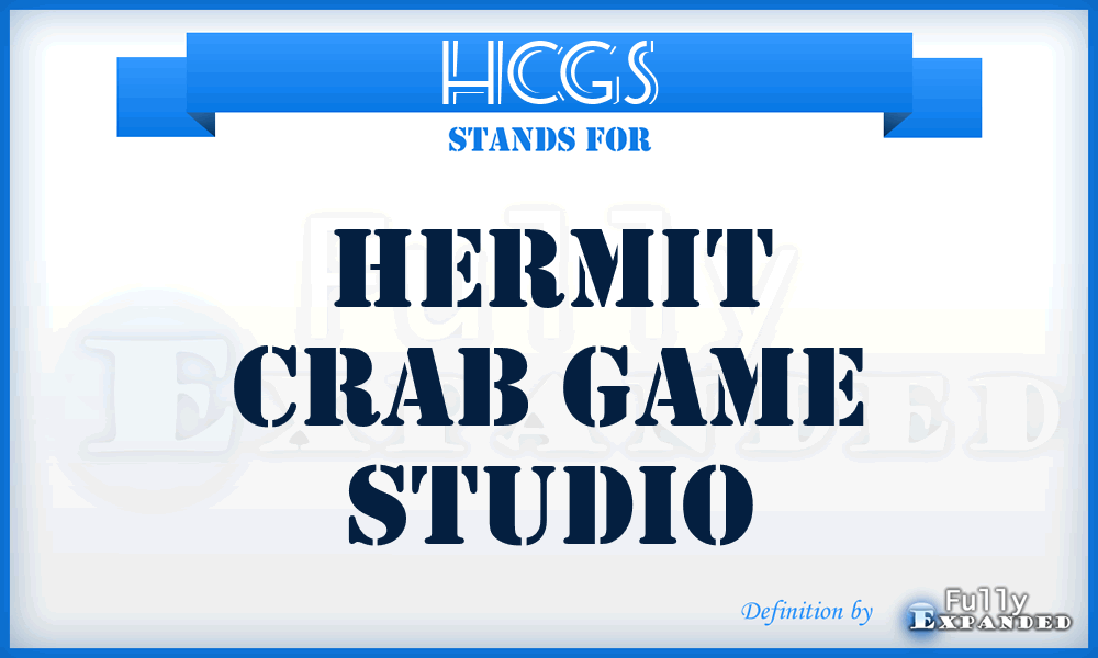 HCGS - Hermit Crab Game Studio