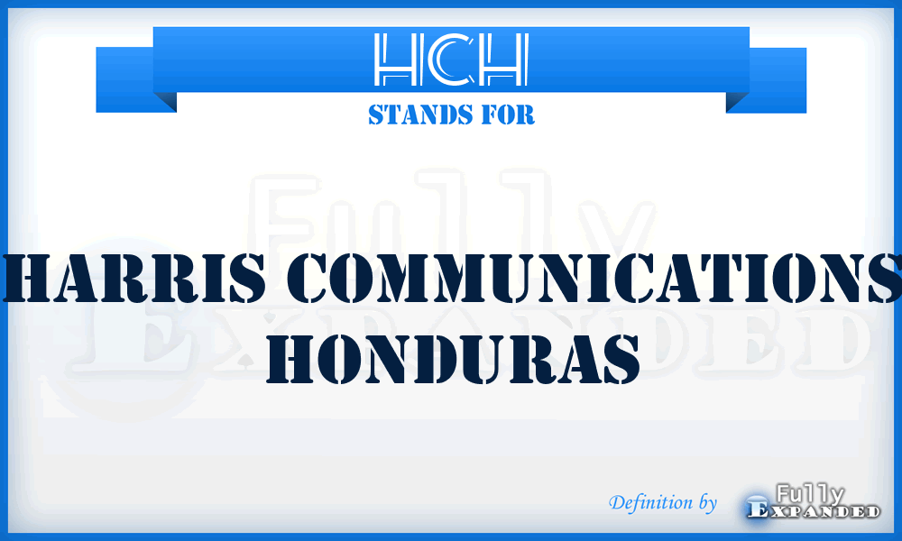 HCH - Harris Communications Honduras