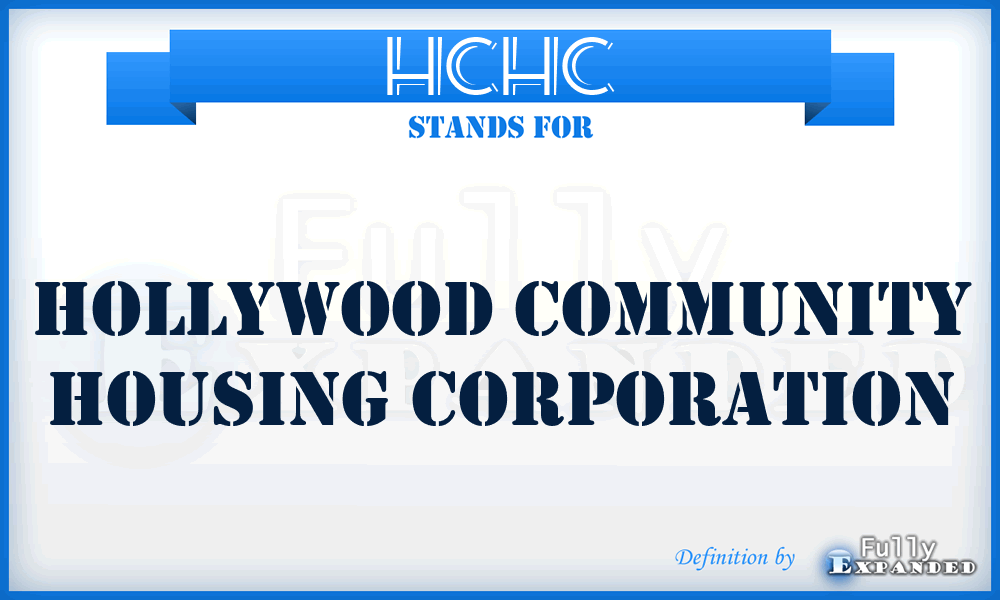 HCHC - Hollywood Community Housing Corporation