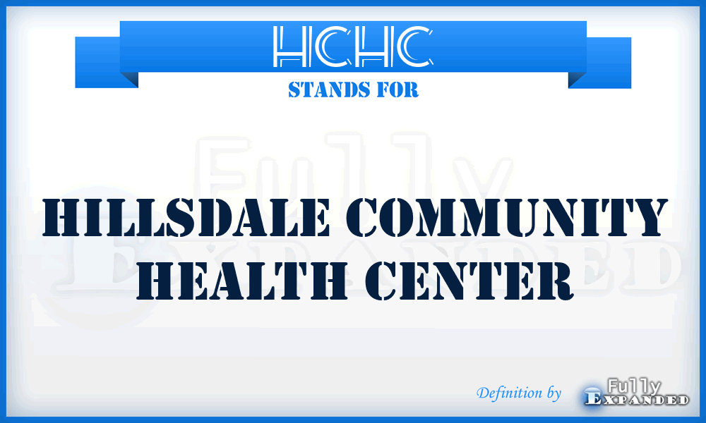 HCHC - Hillsdale Community Health Center