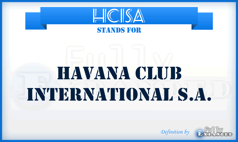 HCISA - Havana Club International S.A.