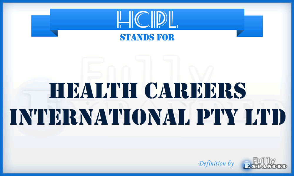 HCIPL - Health Careers International Pty Ltd