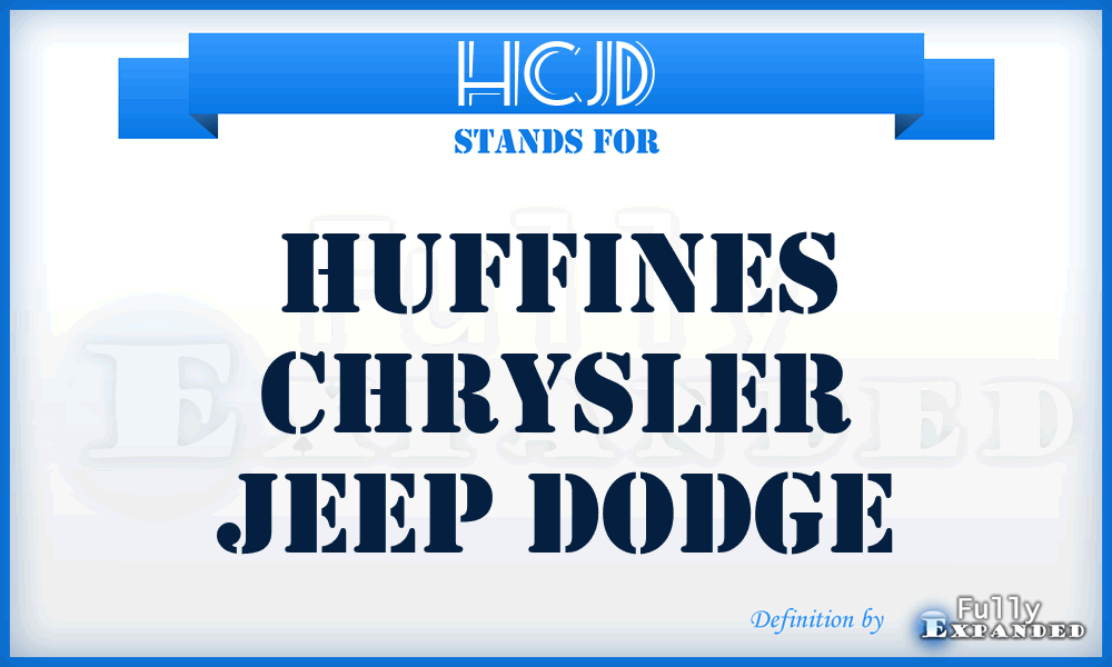 HCJD - Huffines Chrysler Jeep Dodge
