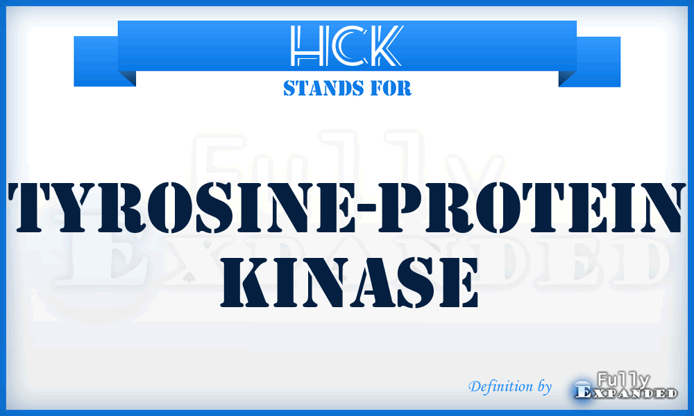 HCK - Tyrosine-protein kinase