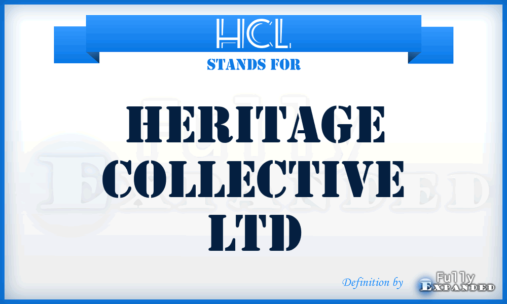 HCL - Heritage Collective Ltd