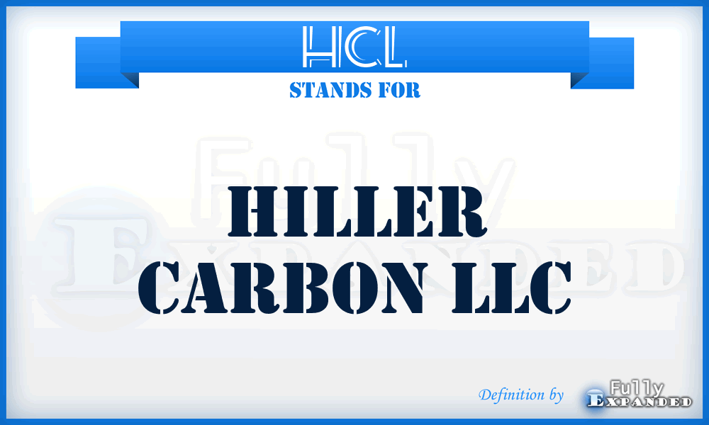 HCL - Hiller Carbon LLC