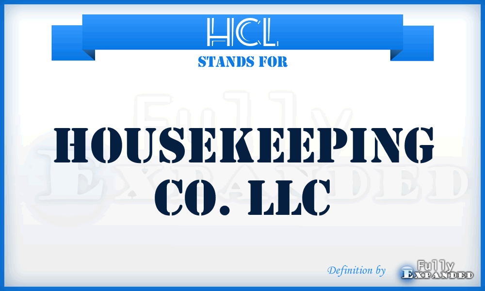 HCL - Housekeeping Co. LLC