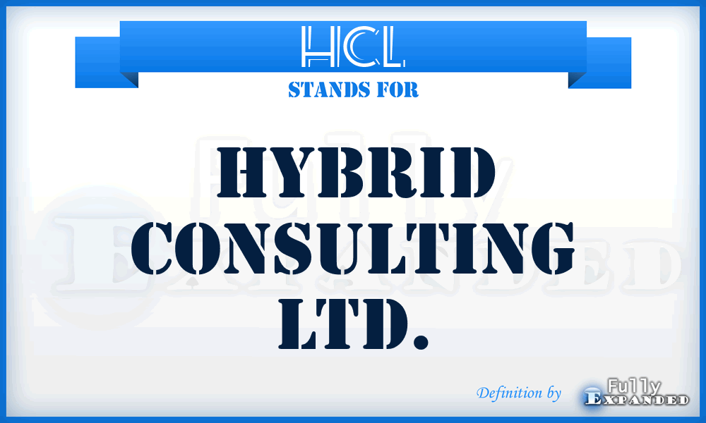 HCL - Hybrid Consulting Ltd.