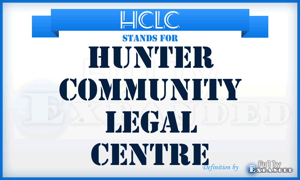 HCLC - Hunter Community Legal Centre