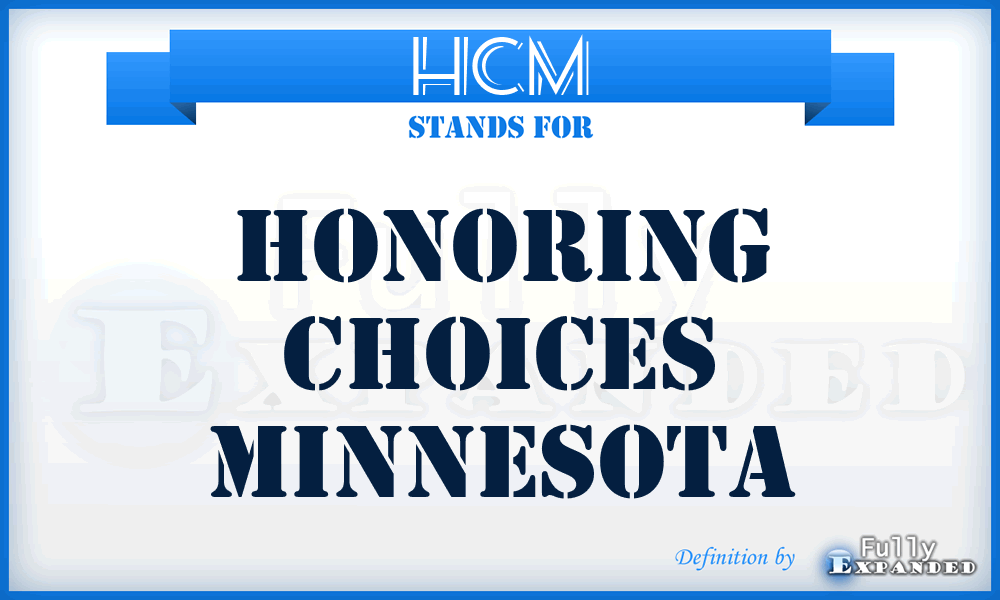 HCM - Honoring Choices Minnesota