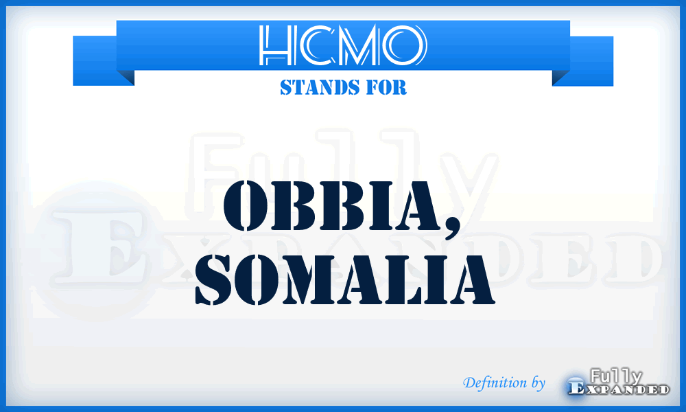 HCMO - Obbia, Somalia