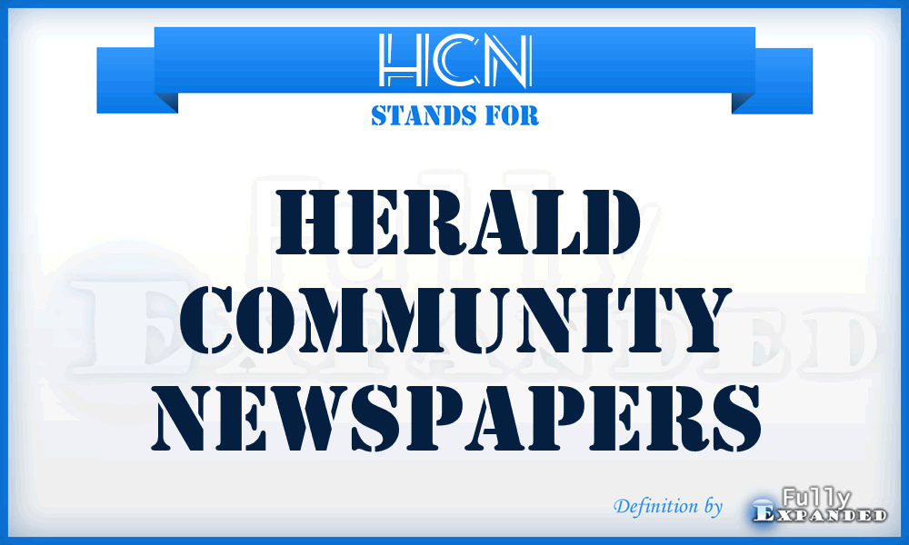 HCN - Herald Community Newspapers