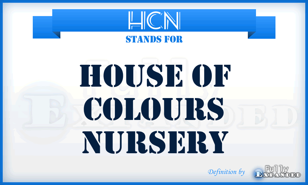HCN - House of Colours Nursery