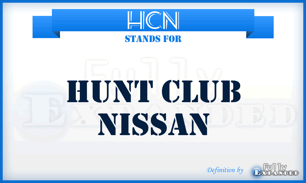 HCN - Hunt Club Nissan