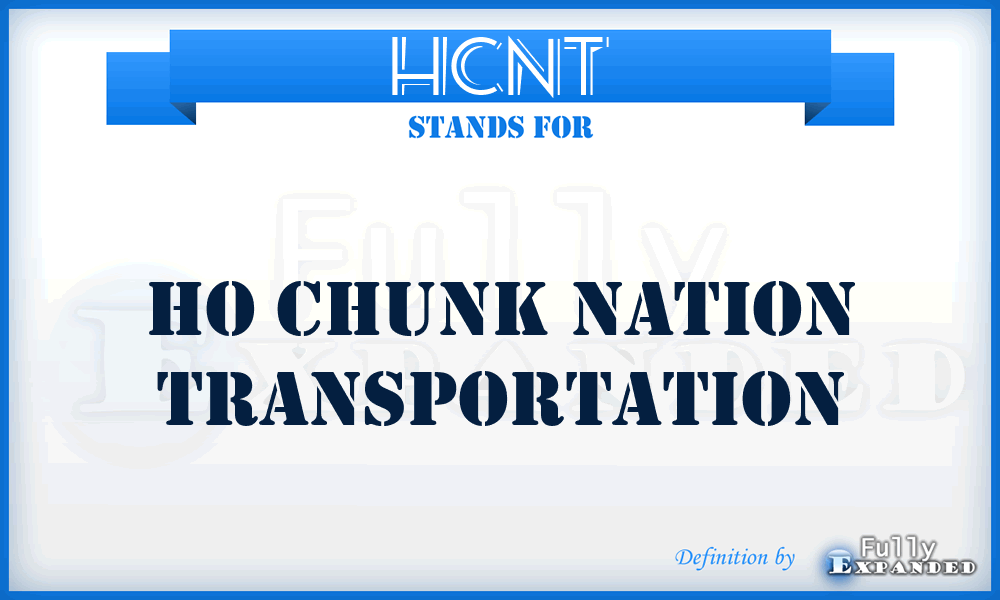 HCNT - Ho Chunk Nation Transportation