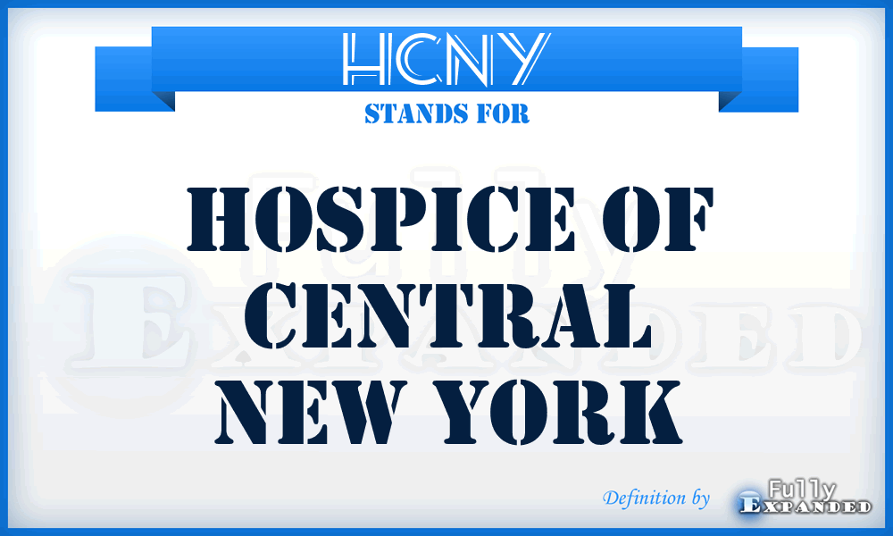 HCNY - Hospice of Central New York