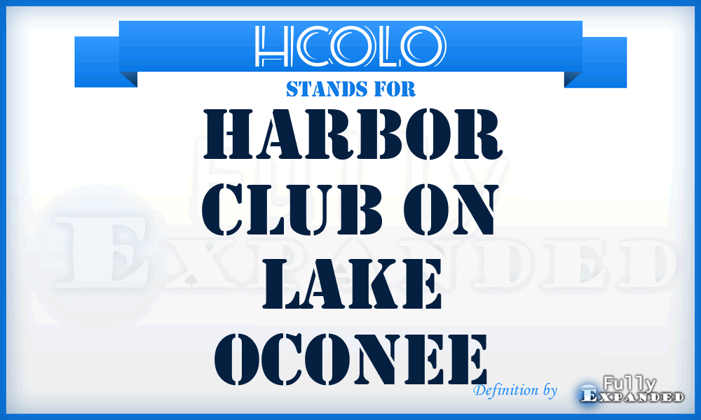 HCOLO - Harbor Club On Lake Oconee