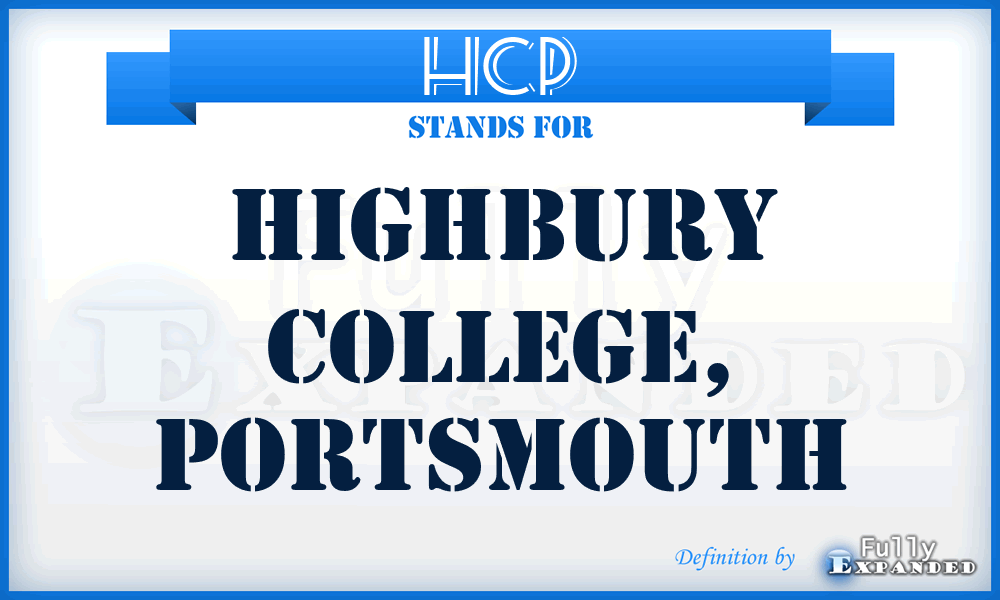 HCP - Highbury College, Portsmouth