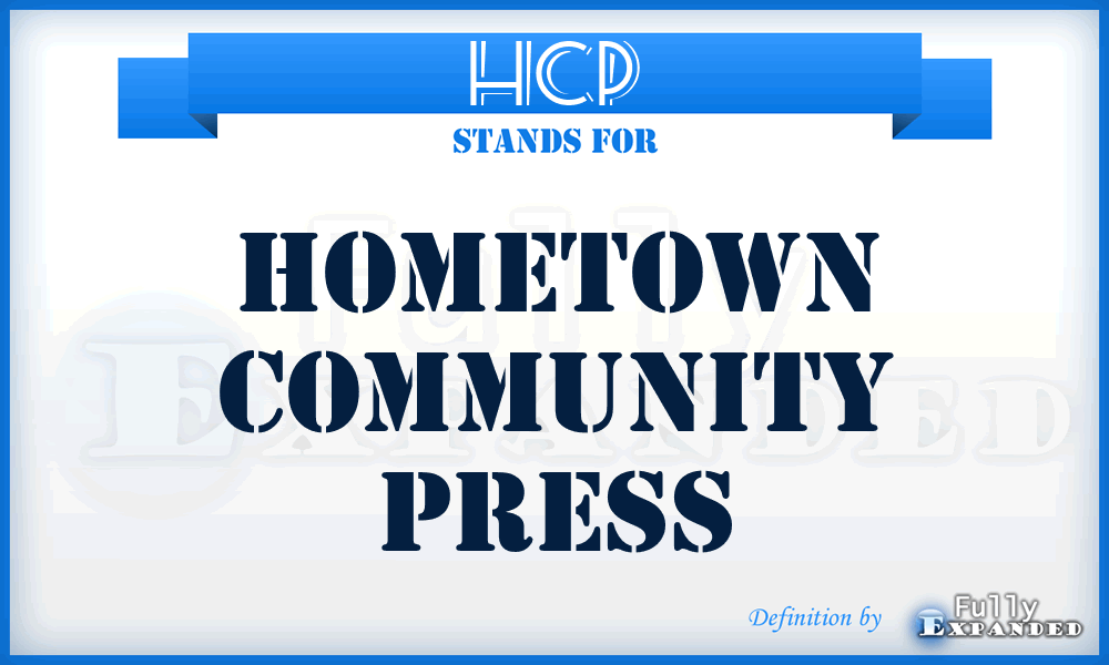 HCP - Hometown Community Press