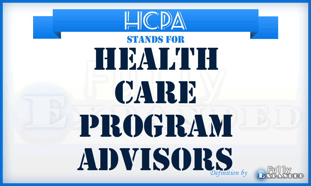 HCPA - Health Care Program Advisors