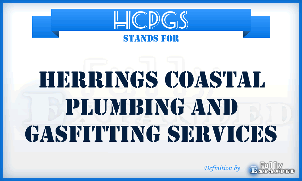 HCPGS - Herrings Coastal Plumbing and Gasfitting Services