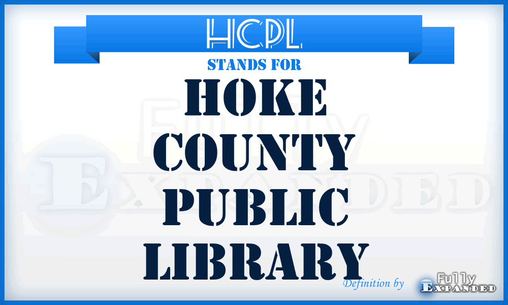 HCPL - Hoke County Public Library
