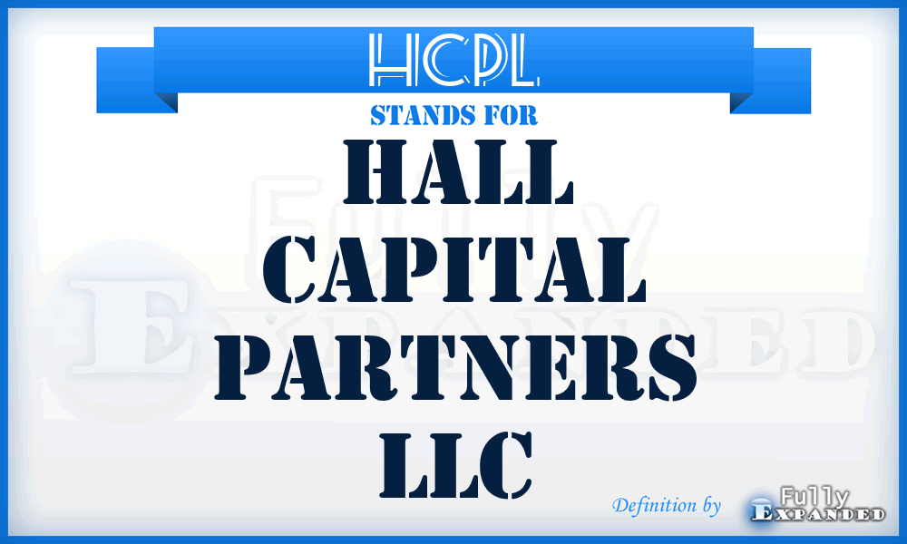 HCPL - Hall Capital Partners LLC