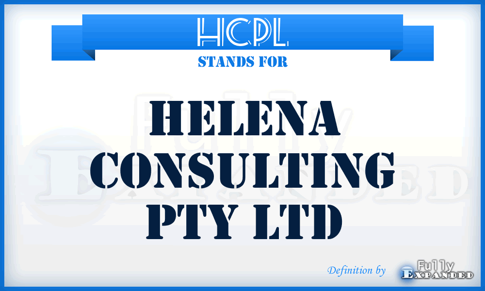 HCPL - Helena Consulting Pty Ltd