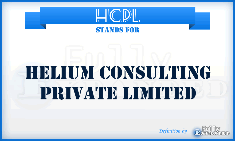 HCPL - Helium Consulting Private Limited