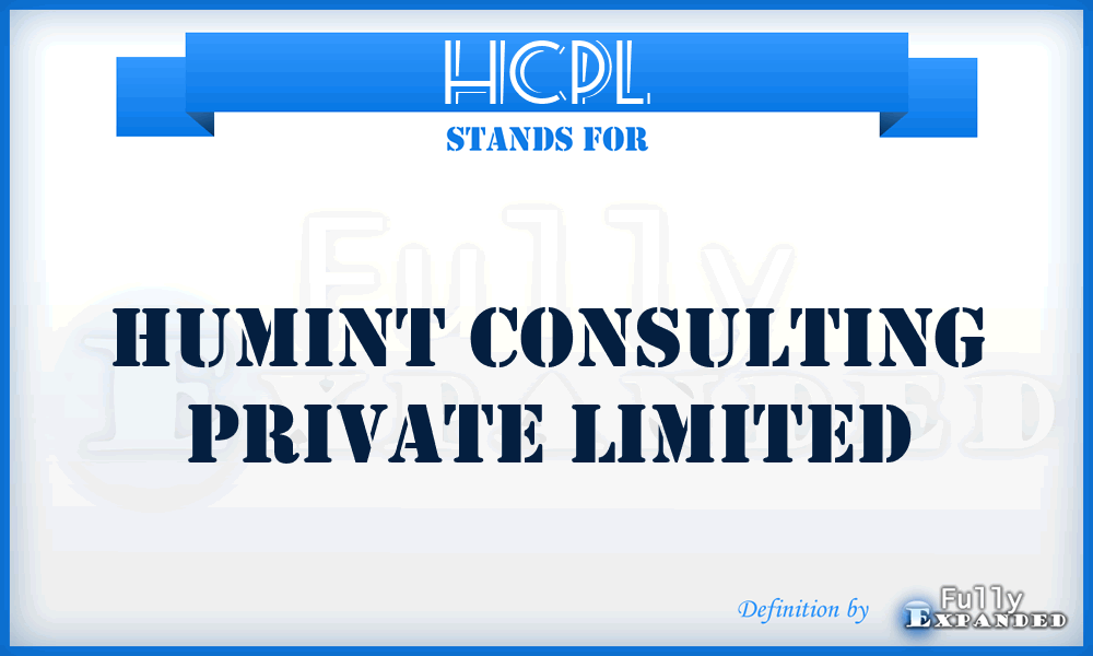 HCPL - Humint Consulting Private Limited