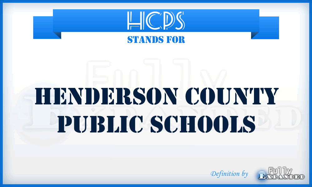 HCPS - Henderson County Public Schools