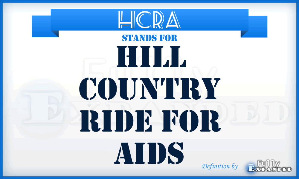 HCRA - Hill Country Ride for Aids