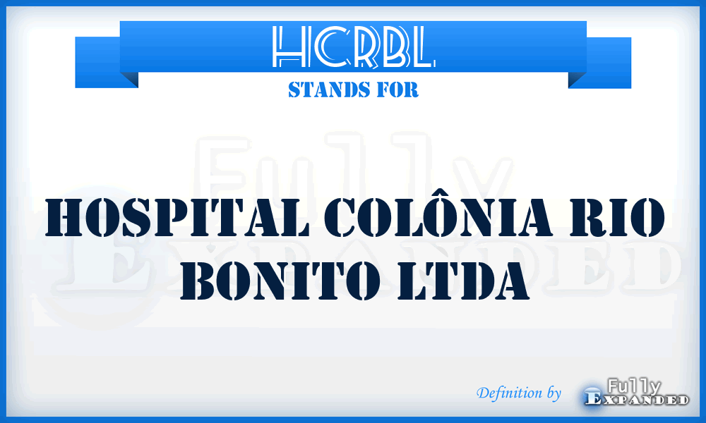 HCRBL - Hospital Colônia Rio Bonito Ltda