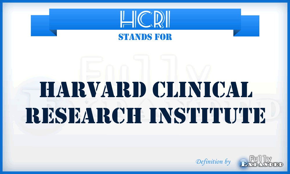 HCRI - Harvard Clinical Research Institute