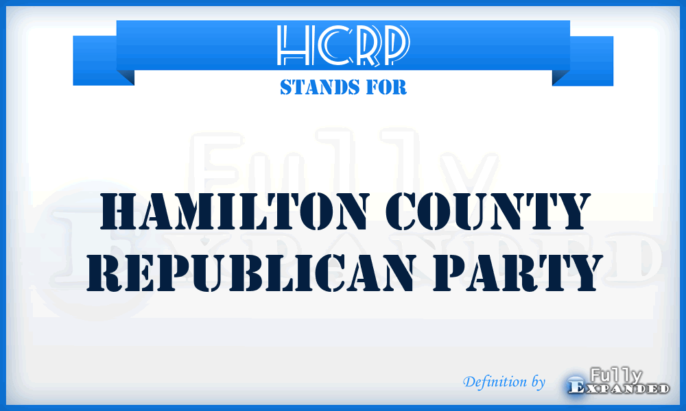 HCRP - Hamilton County Republican Party