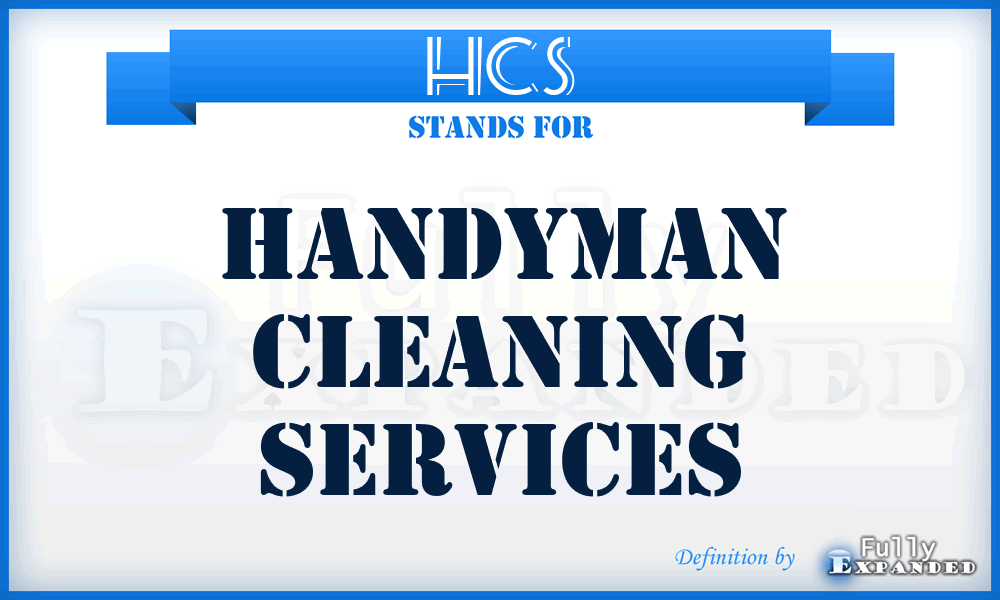 HCS - Handyman Cleaning Services